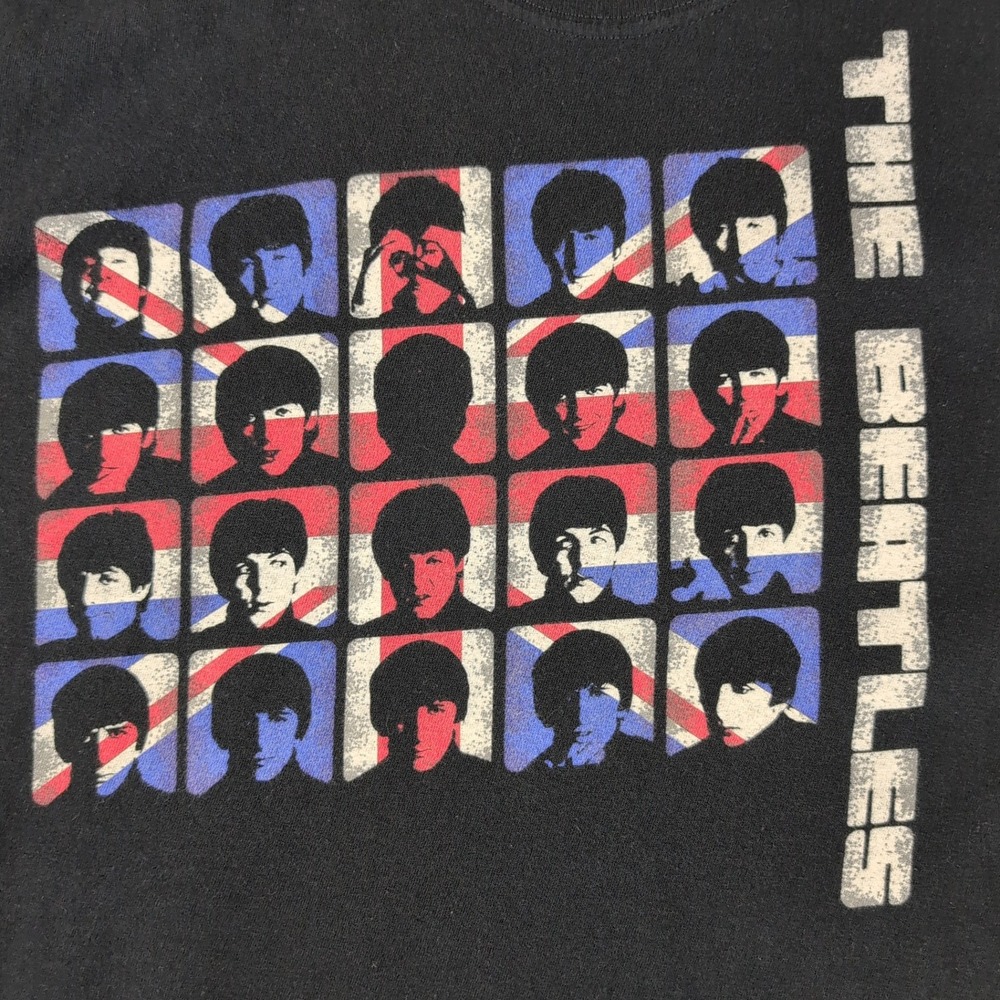 The Beatles A Hard Days Night Graphic Tee XL Black Pop Art Rock Band Apple Corps